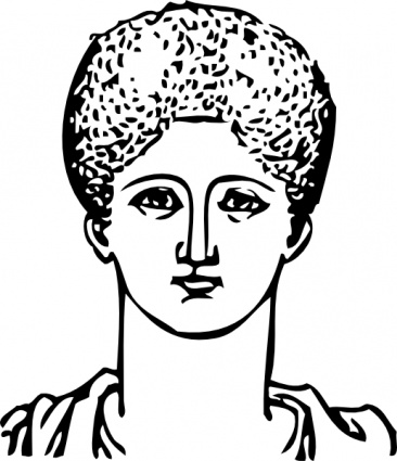 Grecian Hair Dressing clip art