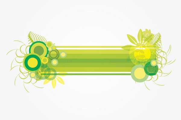 Green Abstract Vector Banner