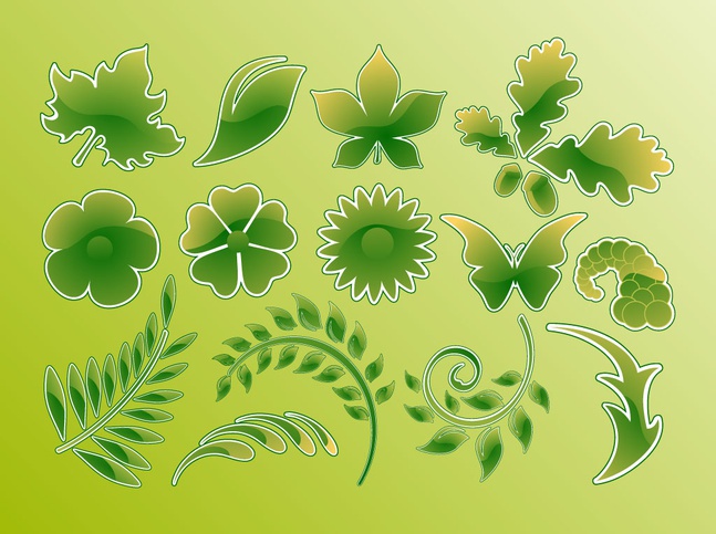 Green Glossy Vector