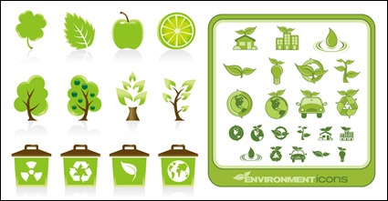 Green icon vector material