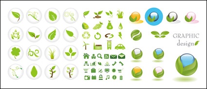 Green icon vector
