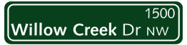 Green Street Sign