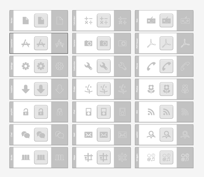 Grey Icons