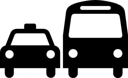 Ground Transportation Symbol Sign clip art