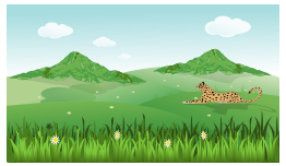 Guepard on Landscape