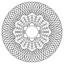 Guilloche Rosette 2