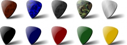 Guitar Pick Set clip art