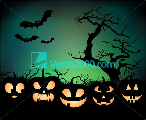 Halloween night background