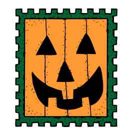 Halloween stamp