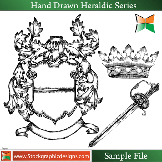 Hand Drawn Heraldic Series