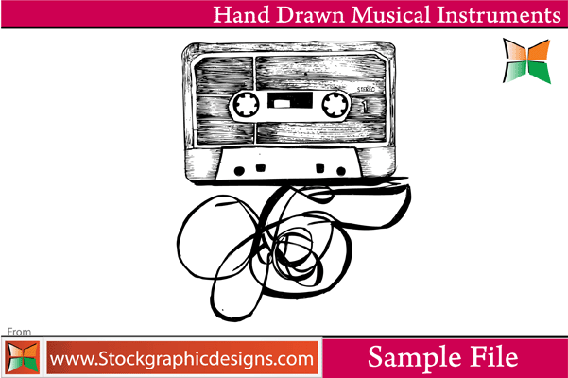 Hand Drawn Musical Instruments