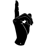 Hand Gesture Point Finger Vector