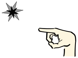 Hand Pointing At Star 2