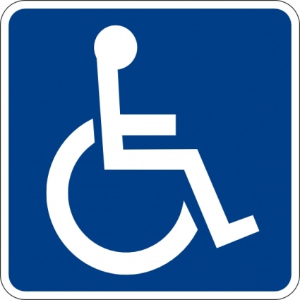 Handicapped Accessible Sign clip art