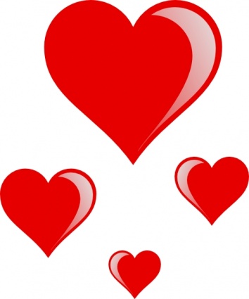 Heart Cluster clip art