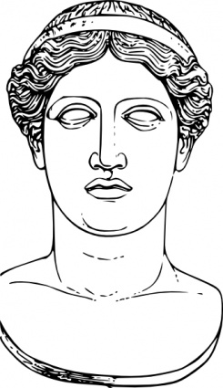 Hera Head clip art