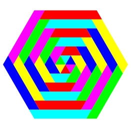 Hexagon Trapezoid Colors