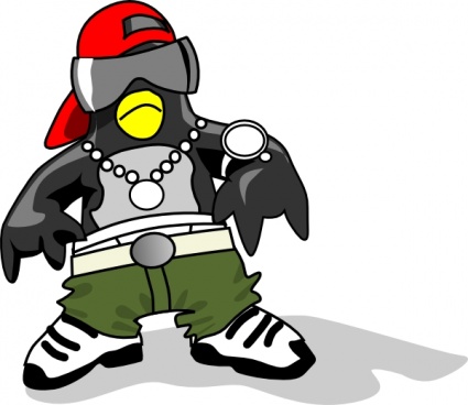 Hip-hop Tux clip art