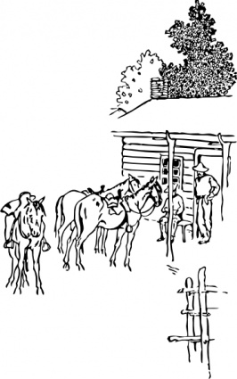 Horse Camp clip art