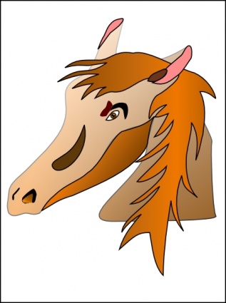 Horse Head clip art