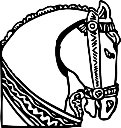 Horse Head clip art