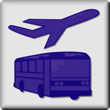 Hotel Icon Airport Shuttle clip art