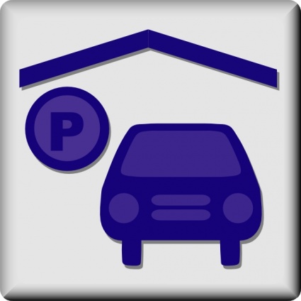 Hotel Icon Indoor Parking clip art