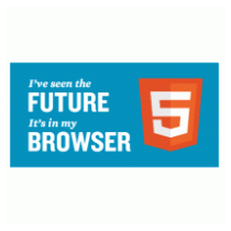 HTML5 sticker with tagline