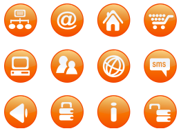 Icons Orange Web Candy