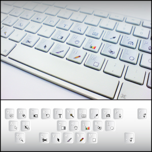 Illustrator Shortcuts Stickerset