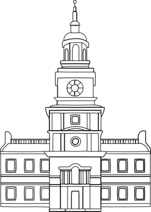 Independence Hall clip art