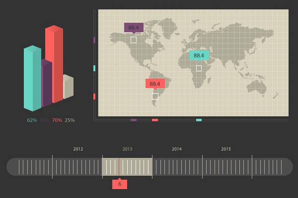 Infographic Design Kit Vector