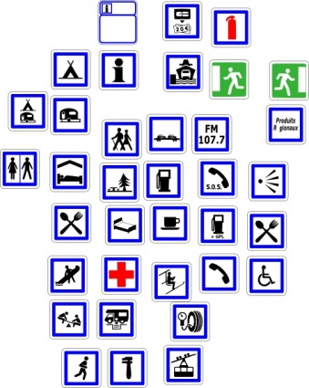 Information Symbols Signs clip art