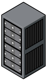 Isometric Server Cabinet