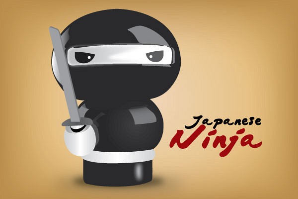 Japanese Ninja Vector