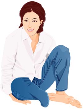 Jeans Girl Vector 25