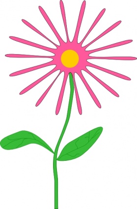 Jenni Whimsical Pink Flower clip art