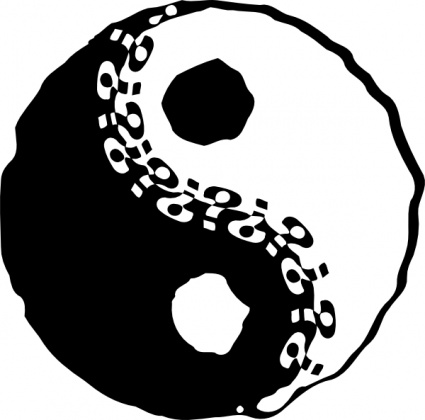 Jin-jang Yin-yang clip art