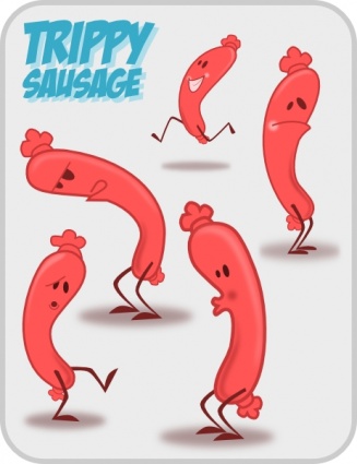 Kablam Trippy Sausage clip art