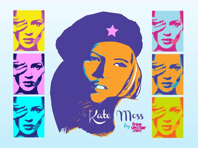 Kate Moss Pop Art