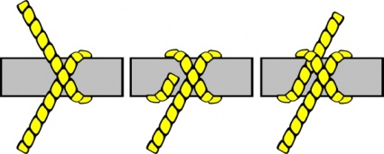 Knot Illustration (clove Hitch) clip art