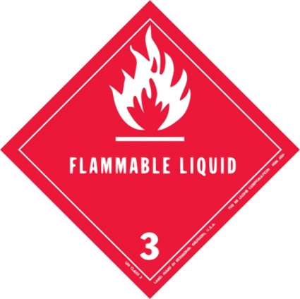 Label For Dangerous Goods Class clip art