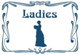 Ladies' WC door sign