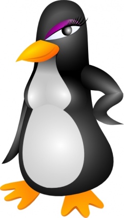 Lady Tux clip art