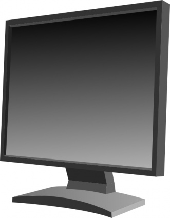 Lcd Flat Panel Monitor clip art