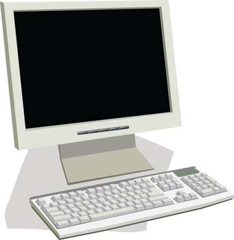 LCD Monitor Vector 4