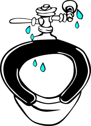 Leaking Toilet clip art