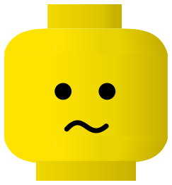 LEGO smiley -- sick