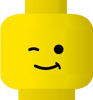 Lego Smiley Wink clip art