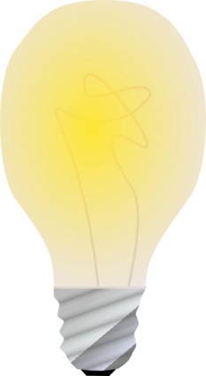 Lightbulb, On clip art